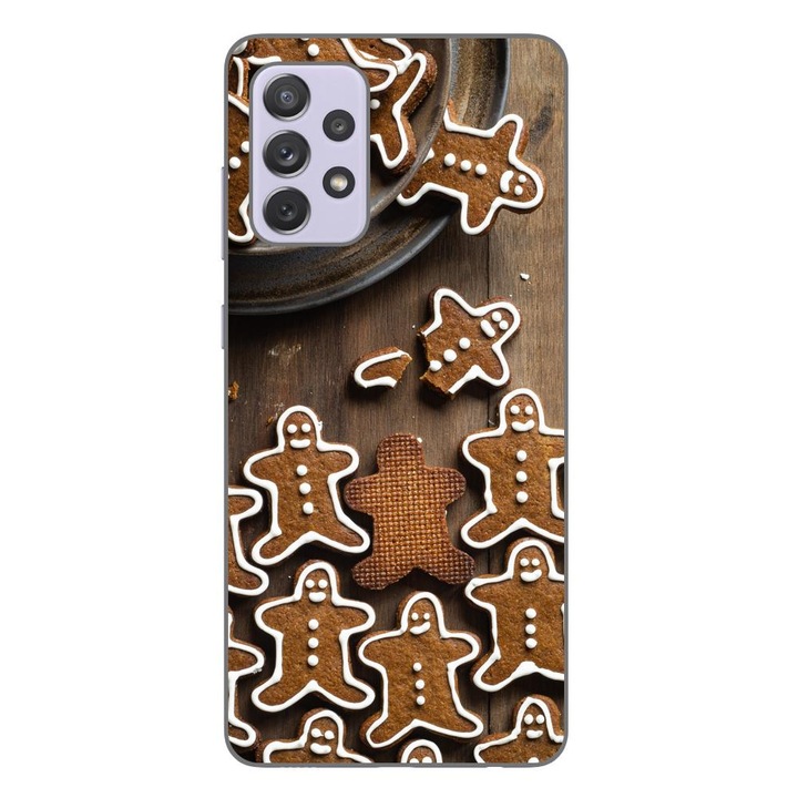 Husa compatibila cu Samsung Galaxy A72 5G Silicon Gel Tpu Model Craciun Turta Dulce