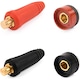 Set 2 conectori sudura, cablu tata si conectori panou mama DKJ 10-25, pentru prelungitor, Intensiv, enkourakoko®, Negru Rosu
