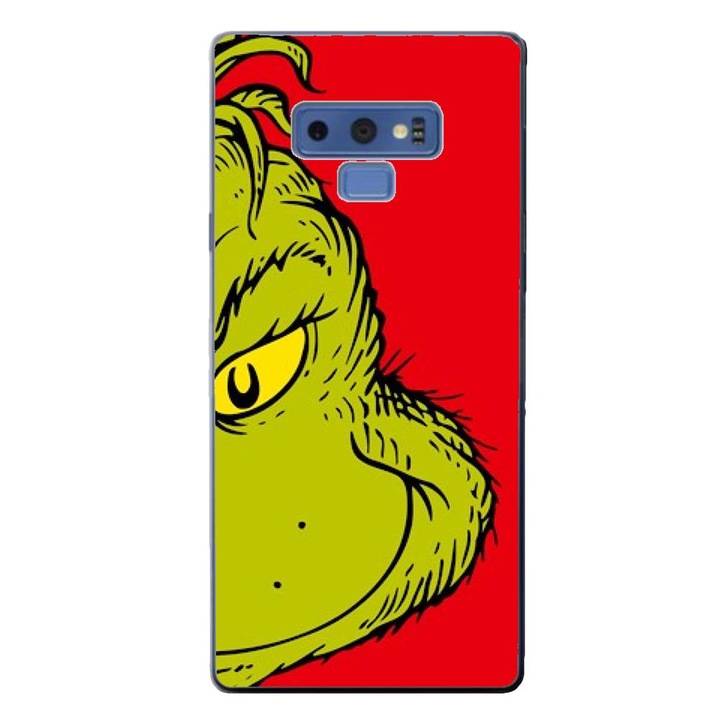 Кейс, съвместим със Samsung Galaxy Note 9 Silicone Gel Tpu Модел Christmas Grinch Face