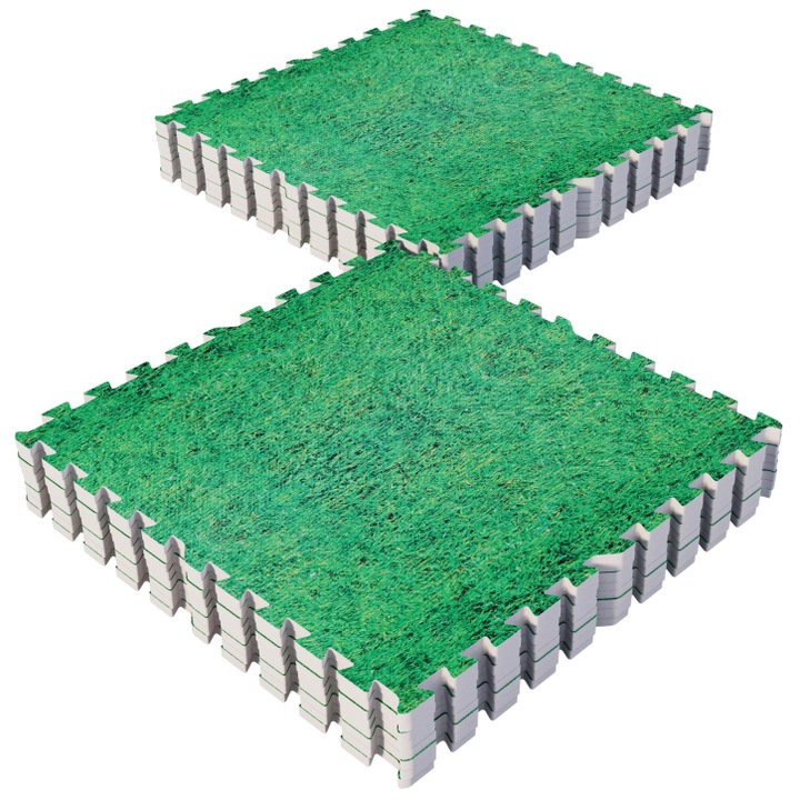 Set Saltea Tip Puzzel, 16 Buc, Verde, Gorilla Sports