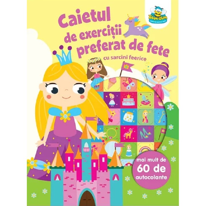 Caietul De Exercitii Preferat De Fete, Cu Sarcini Feerice. Mai Mult De 60 De Autocolante