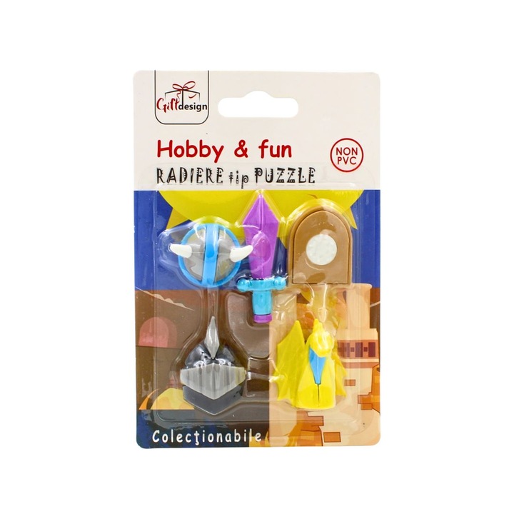 Set 4 radiere colectionabile Hobby Fun dragon