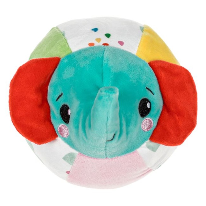 Babajáték, Csörgő labda, Textil, Elefánt, 12cm - Fisher Price