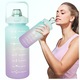 Sticla portabila de apa LikeSmart Fresh Water, Pai incorporat, Ergonomica, Gradata, Maner practic, Deschidere larga, 2L, Multicolor