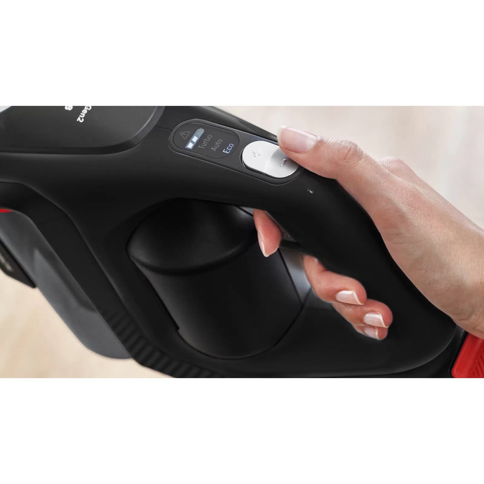 Aspirator vertical fara fir Bosch BCS8214BL Unlimited S8, autonomie 65min, lumini LED, capacitate de colectare 0.4 l, negru