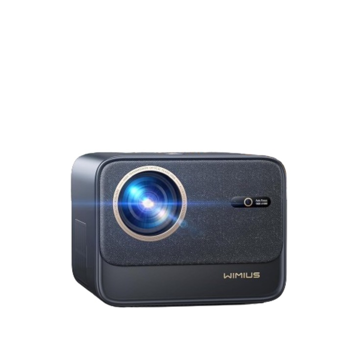 Видео проектор Wimius K9 700 ANSI Lumens с Netflix сертификат и Dolby Full HD аудио, 4K поддръжка, Wifi6 и Bluetooth, 6D автофокус и Keystone Home Theater, на открито с Netflix 7000+Apps