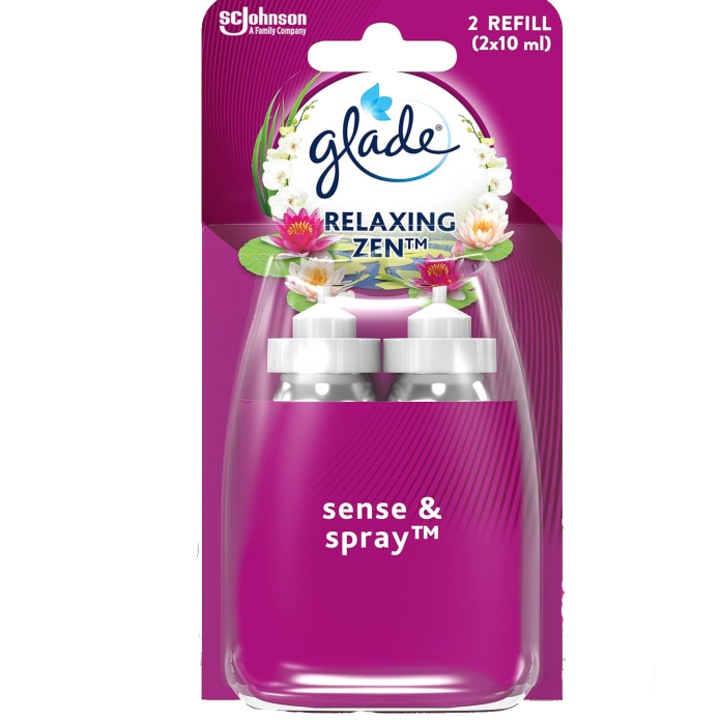 Glade Sense Room Freshener & Relaxing Zen Spray, 2x18 ml