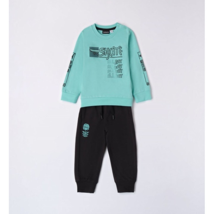 Komplett blúz és nadrág, Sarabanda, 0.7003, Fekete/Türkiz