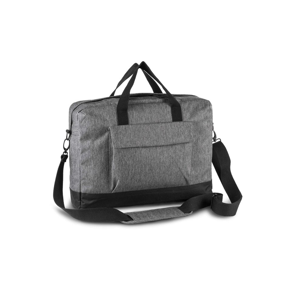 Geanta pentru laptop, 40x30x10 cm KI0427, Grey Twill, Black