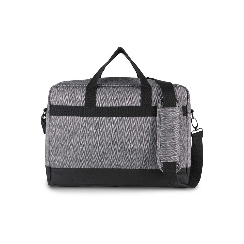 Geanta pentru laptop, 40x30x10 cm KI0427, Grey Twill, Black