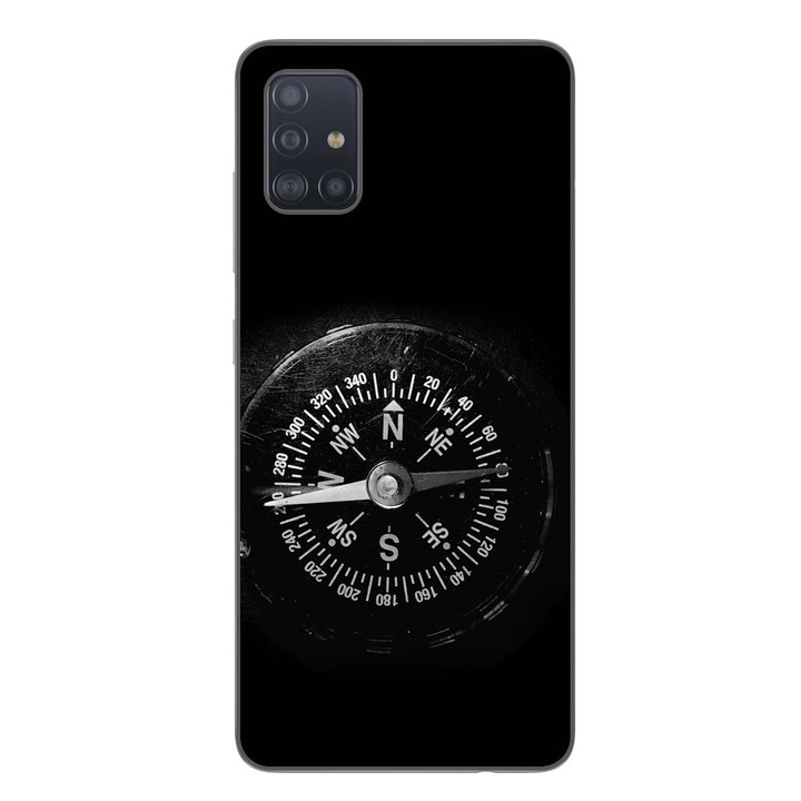 Husa compatibila cu Samsung Galaxy A51 Silicon Gel Tpu Model Busola Vintage