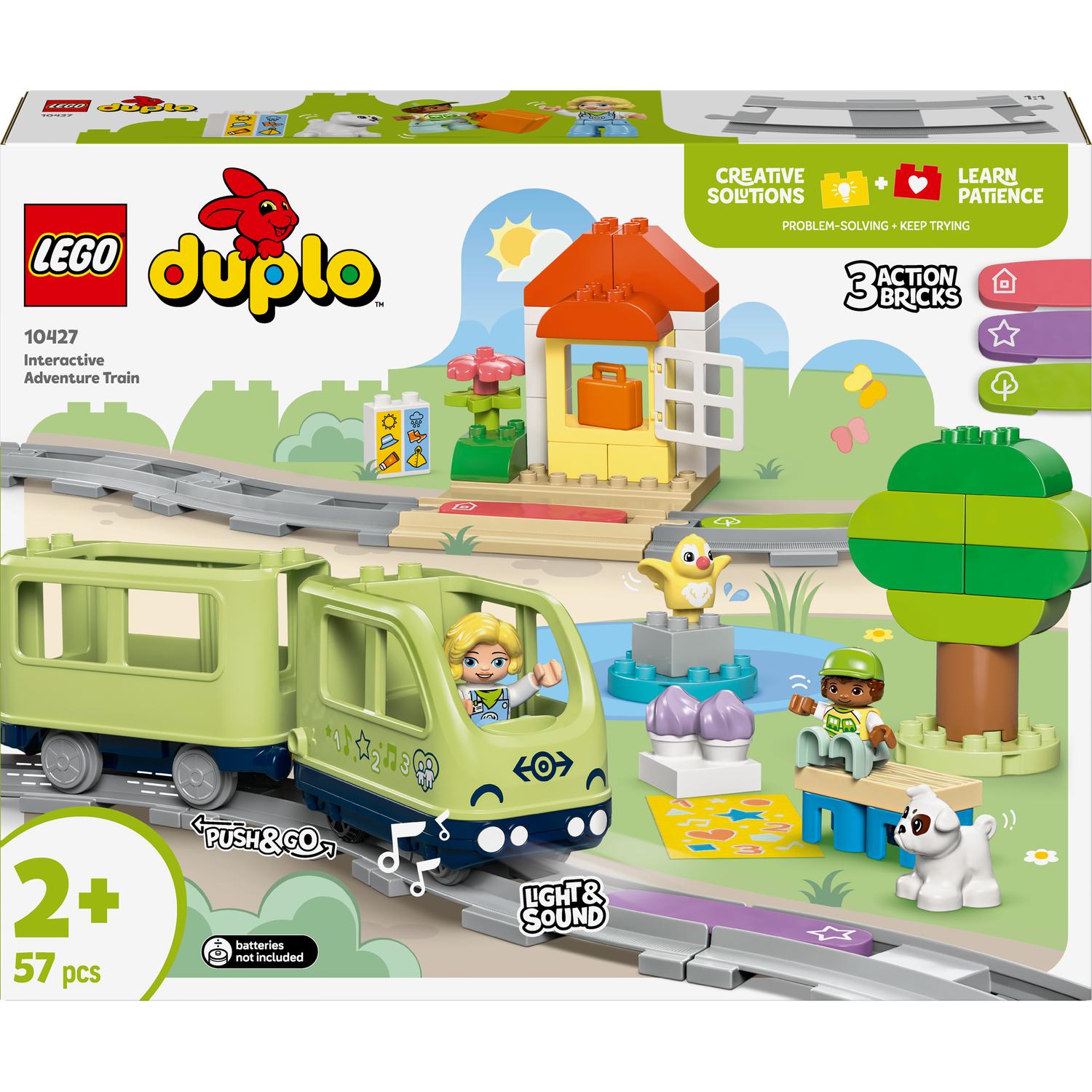 LEGO® DUPLO Tren de aventura interactiv 10427, 57 piese