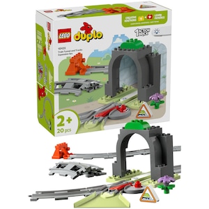 LEGO® DUPLO - Set de extindere Tunel și sine de cale ferată 10425, 20 piese