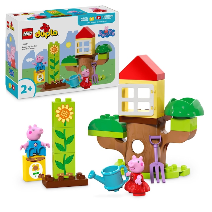 LEGO® DUPLO - Градината на прасето Пепа и къщичката на дървото 10431, 20 части