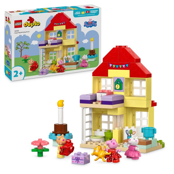 LEGO® DUPLO - Къщата за рождения ден на прасето Пепа 10433, 59 части