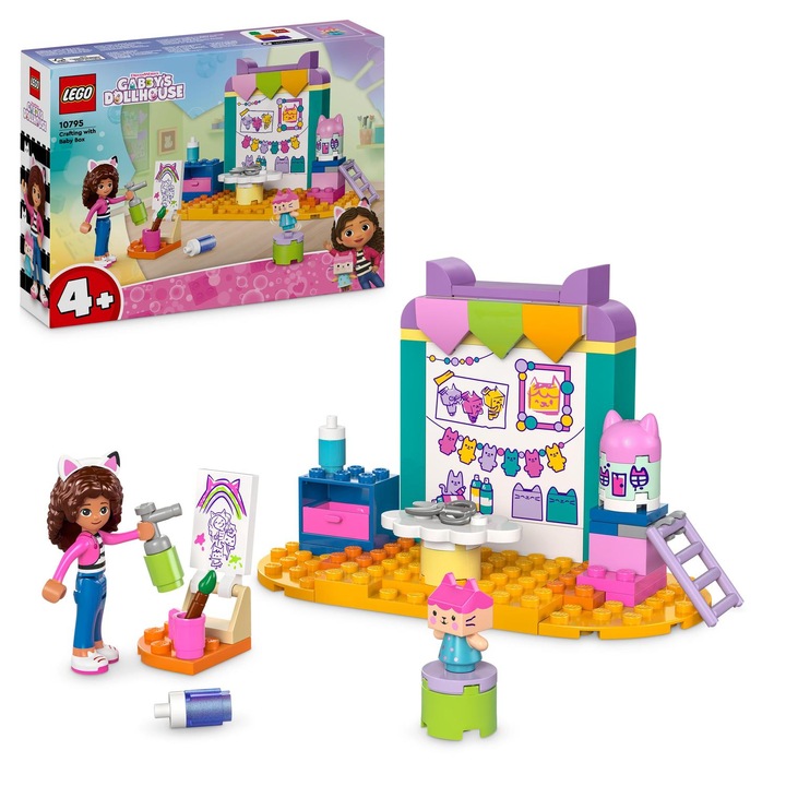 LEGO® Къщата за кукли на Габи - творения с бебешка кутия 10795, 60 части