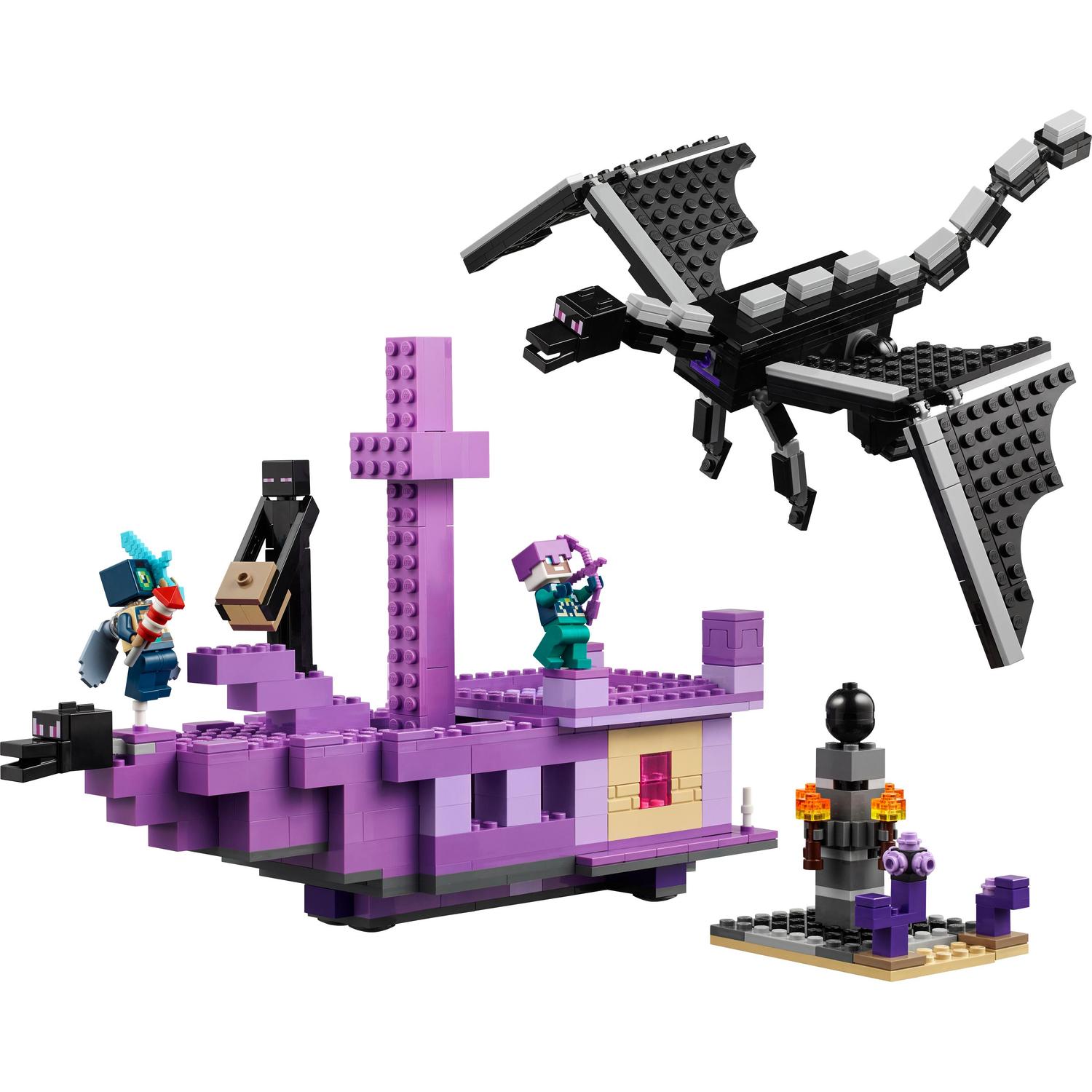 LEGO® Minecraft® - Dragon Ender si Corabia din End 21264, 657