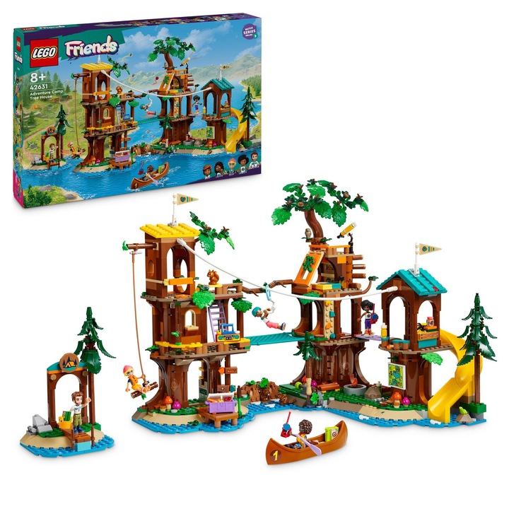 LEGO® Friends - Приключенски лагер Treehouse 42631, 1128 части