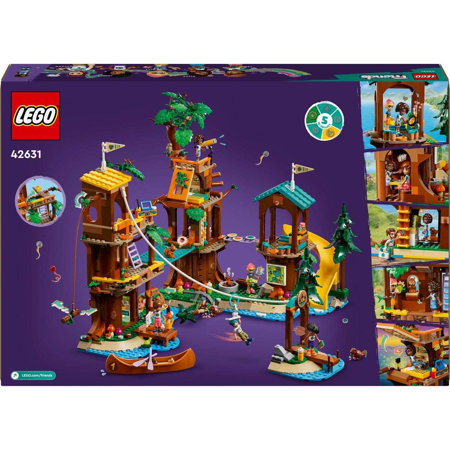 LEGO® Friends - Casa din copac din tabara de aventuri 42631, 1128