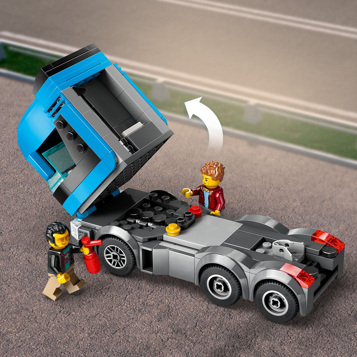 LEGO® City - Camion transportor de masini sport 60408, 998 piese