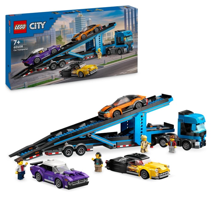 LEGO® City - Автовоз за превоз на спортни коли 60408, 998 части