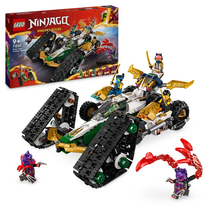 LEGO® Ninjago® - Vehicul combinat al echipei ninja 71820, 576 piese