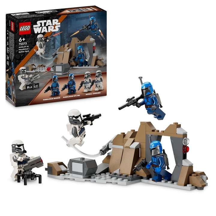 LEGO® Star Wars™ - Pachet de lupta Ambuscada pe Mandalore™ 75373, 109 piese