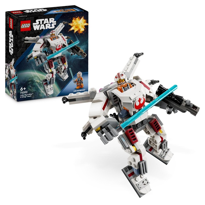 LEGO® Star Wars™ - Robotul X-Wing™ al lui Luke Skywalker™ 75390, 195 piese