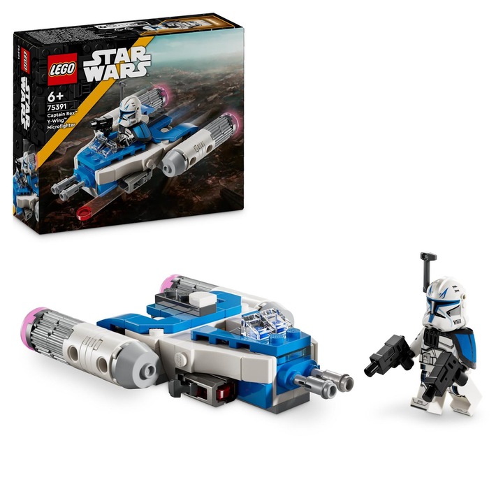 LEGO® Star Wars™ - Micronava de lupta Y-Wing™ a Capitanului Rex 75391, 99 piese