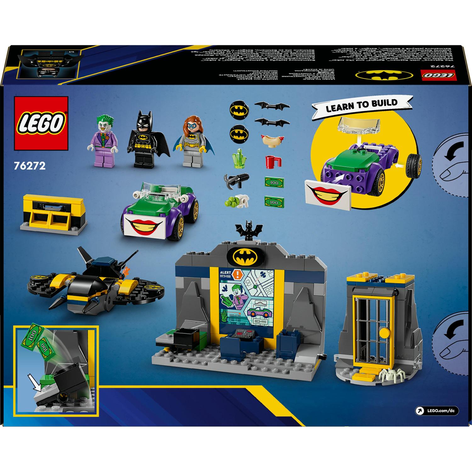 LEGO® DC - Batcave™ cu Batman™, Batgirl™ si Joker™ 76272, 184