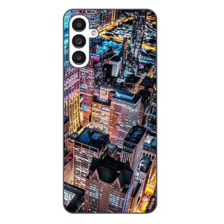 Husa compatibila cu Samsung Galaxy A54 5G Silicon Gel Tpu Model Night City