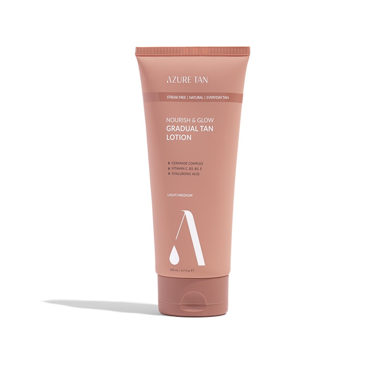 Lotiune hidratanta autobronzanta, Azure Tan, deschis/mediu, 200ml