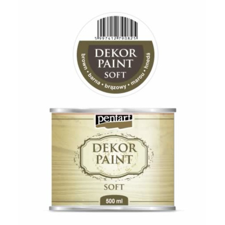 Декоративна тебеширена боя 500 мл кафява