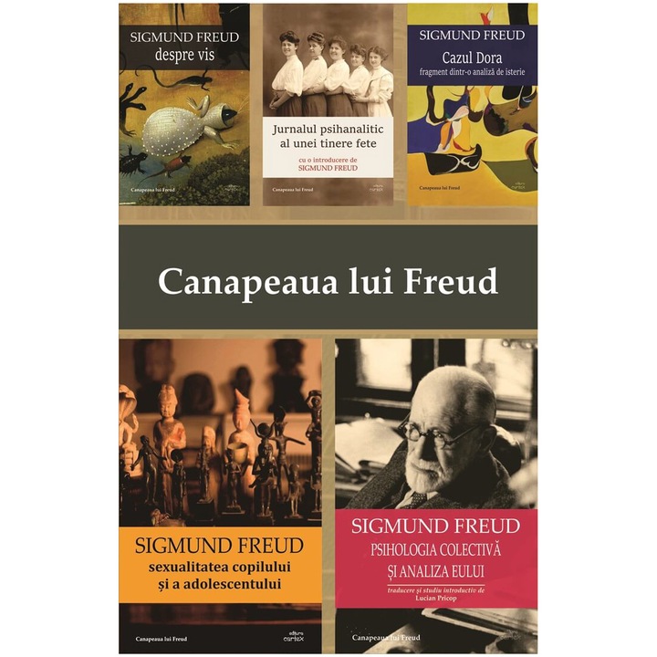 Pachet Canapeaua lui Freud, Sigmund Freud, 5 carti