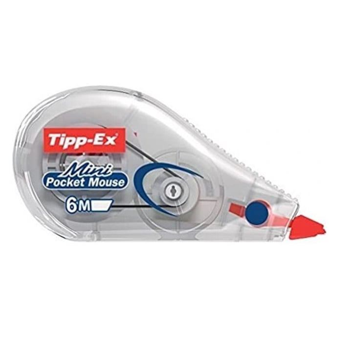 Corector tip mouse, TIPP-EX, 6m, transparent, durabilitate 3 ani