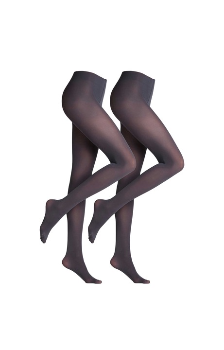 Falke, Set de dresuri cu aspect mat 50 DEN - 2 perechi, Gri inchis