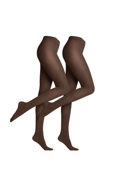 Falke, Set de dresuri cu aspect mat 50 DEN - 2 perechi, Gri antracit