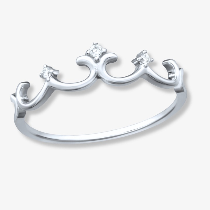 Inel din Argint S925 Crown DivaSilver Marimea 52 eMAG.ro