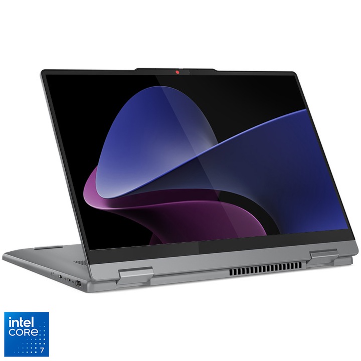 Laptop ultraportabil Lenovo IdeaPad 5 2-in-1 14IRU9 cu procesor Intel® Core™ 7 150U pana la 5.4 GHz, 14",WUXGA, IPS, 60Hz, Touch, 16GB LPDDR5x, 1TB SSD, Intel® Graphics, No OS, Luna Grey