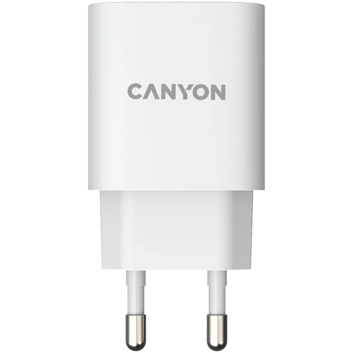 Incarcator retea Canyon H-20 Fast Charging PD 20W USB-C, Alb