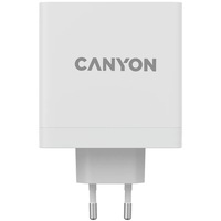Incarcator retea Canyon H-140-01 GaN fast charging 140W, 1x USB-C port 140W, 1x USB-C port 100W, 1x USB-A port 30W, Alb