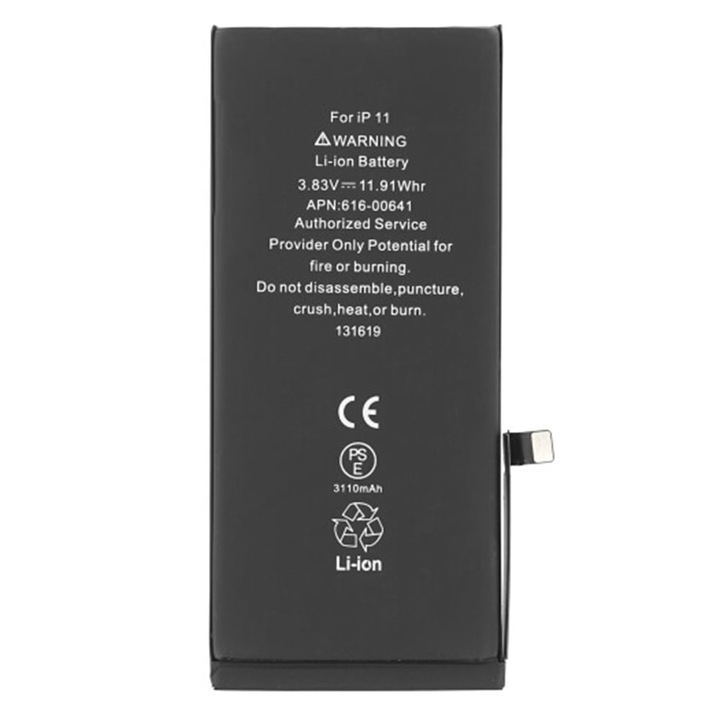 Baterie pentru iPhone 11 (APN 616-00644), 3100mAh - Black