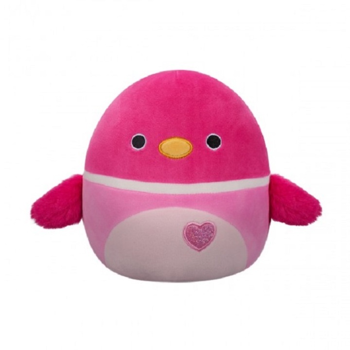Jucarie de plus 13 cm, Ratusca roz − Della, Squishmallows