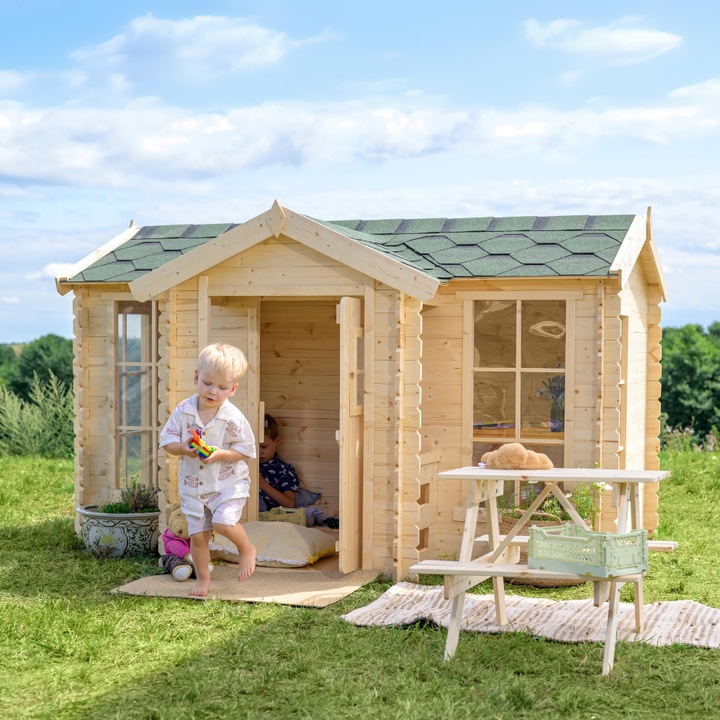 Fa játszóház gyerekeknek Ma 151 x 241 x 187 cm / 2,63 m2 - TIMBELA M520