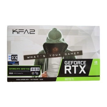 Placa Video KFA2 nVIDIA GeForce RTX™ 3070 Ti 8GB DDR6 (1-Click OC) - DUAL FAN Placa Video KFA2 nVIDIA GeForce RTX™ 3070 Ti 8GB DDR6 (1-Click OC) - DUAL FAN
