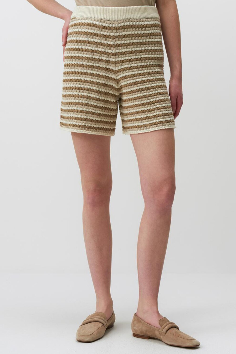 JIMMY KEY, Pantaloni scurti tricotati, Verde masliniu, L