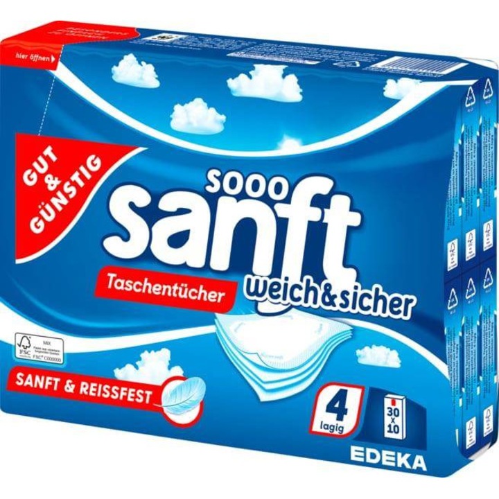 Servetele nazale, Edeka, 4 straturi, 30 pachete