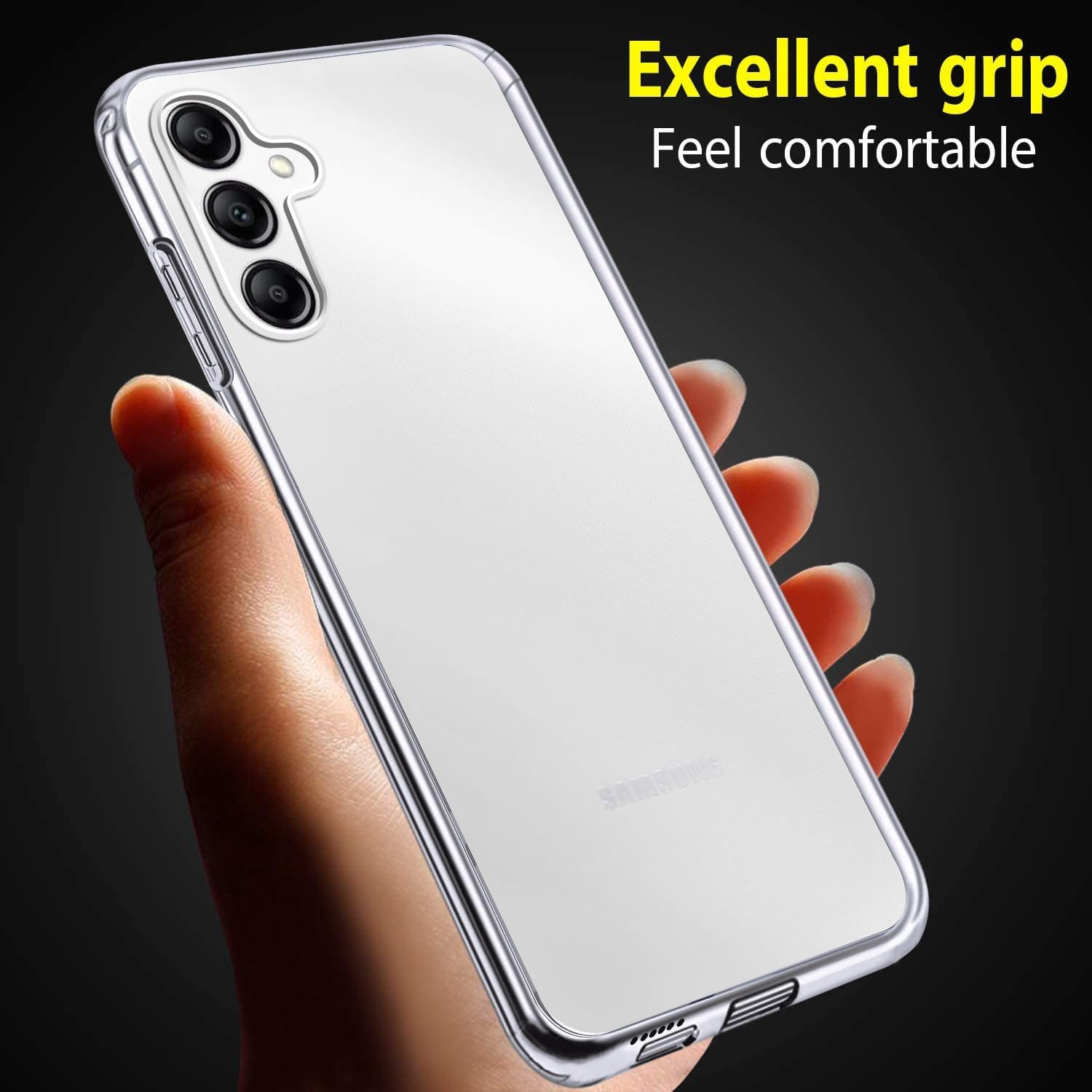 Husa 360 ALC Mobile, compatibila cu Samsung Galaxy S23 Fe, V2 Transparent fata+spate