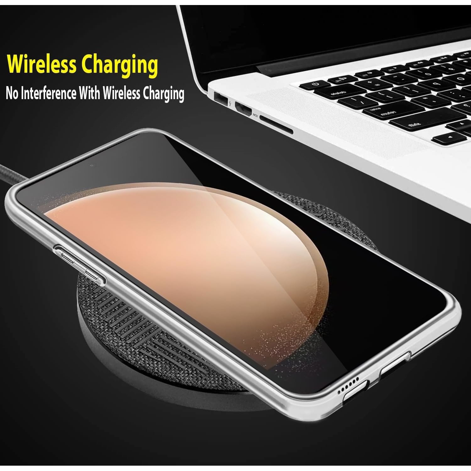 Husa 360 ALC Mobile, compatibila cu Samsung Galaxy S23 Fe, V2 Transparent fata+spate