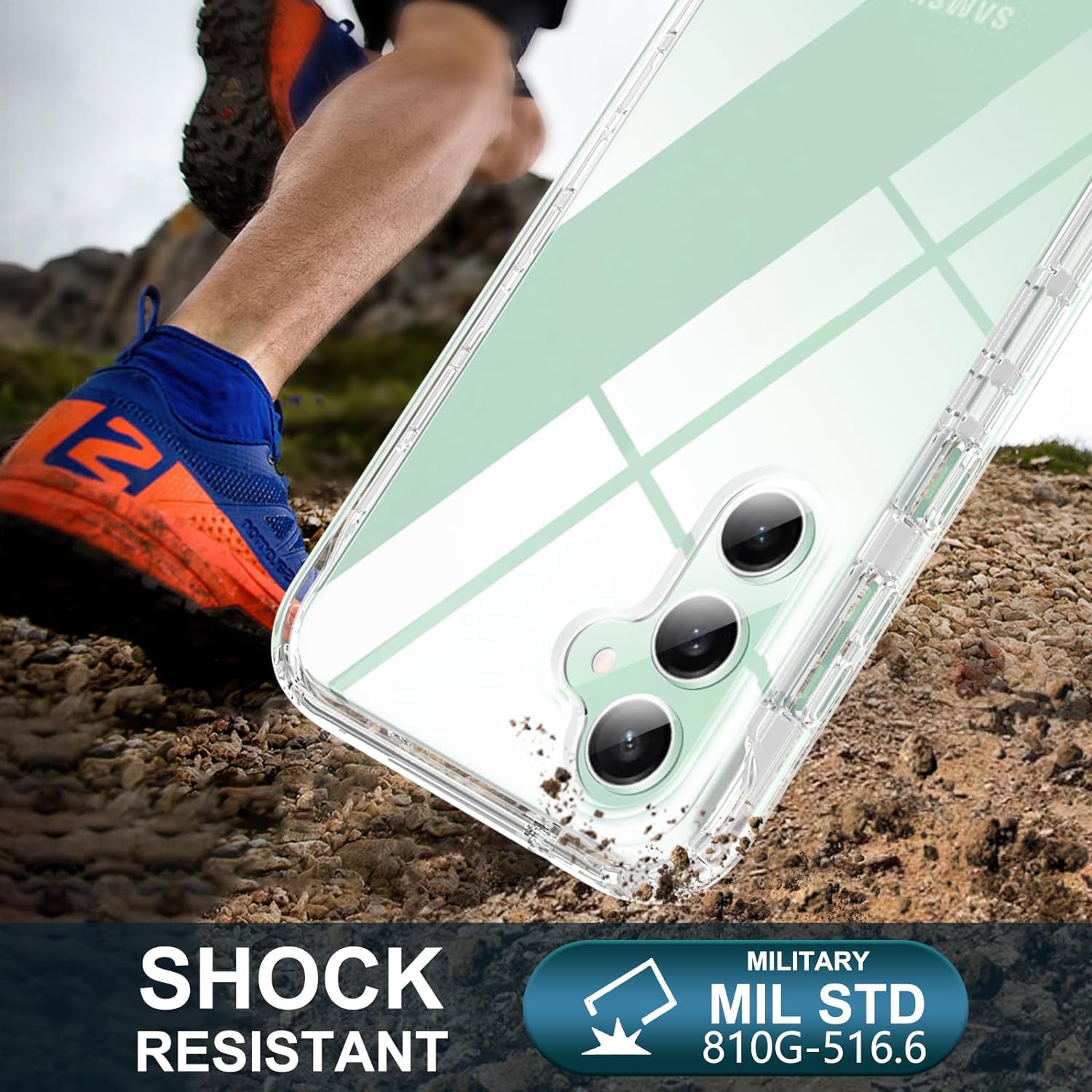 Husa 360 ALC Mobile, compatibila cu Samsung Galaxy S23 Fe, V2 Transparent fata+spate